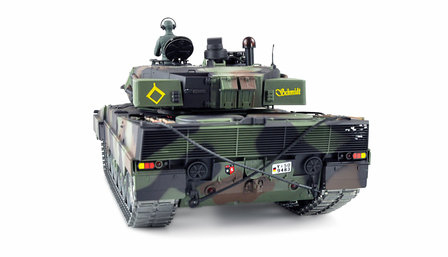 RC tank 23113 Leopard 2A6 2.4GHZ pro-line met schietfunctie rook en geluid IR/BB V6.0S uitvoering metal tracks en loop en geleidewielen