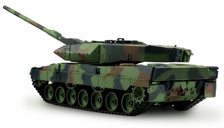 RC tank Heng Long Leopard 2A6  2.4GHZ  met schietfunctie rook en geluid V7.0 uitvoering