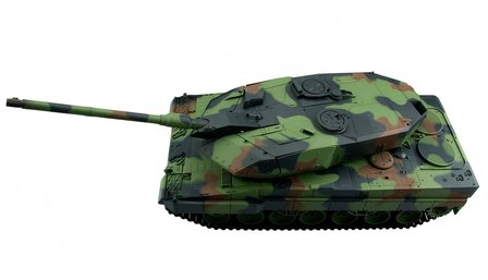 RC tank Heng Long Leopard 2A6  2.4GHZ  met schietfunctie rook en geluid V7.0 uitvoering