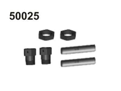 50025 RADMITNEHMER SET HINTEN 22MM