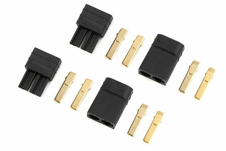 G-Force RC GF-1007-001 - G-force rc-connector-trx-gold plated-male + female- 2 pairs