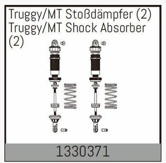 1330371 Ersatzteil f&uuml;r Absima 1:8 V2 Basher Serie    Passend f&uuml;r Varianten : Torch, Assassin 4S Brushless 