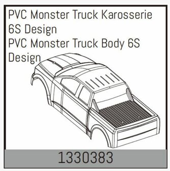 1330383 Ersatzteil f&uuml;r Absima 1:8 V2 Basher Serie   Passend f&uuml;r Varianten : Assassin 6S / 4S Brushless 