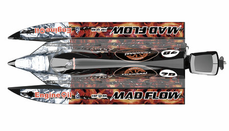 RC speedboot MAD FLOW 590MM BRUSHLESS 3S, KATAMARAN