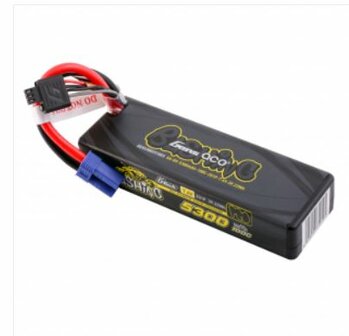 Gens ace 5300mAh 7.4V 2S1P 100C car Lipo Battery Pack Hardcase 24 with EC5 Plug