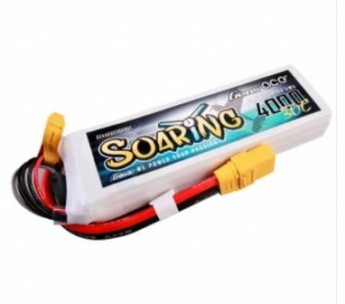 Gens ace Gens ace G-Tech Soaring 4000mAh 11.1V 30C 3S1P Lipo Battery Pack with XT90 plug