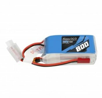 GENS ACE Lipo 800mAh 11.1V 45C 3S1P Lipo Battery Pack JST