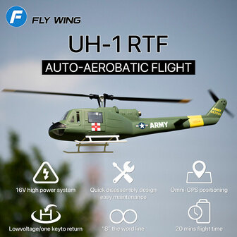 RC helicopter flywing UH1-V3-RTF