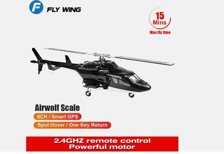 RC helicopter flywing airwolf V2 RTF