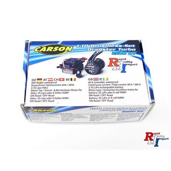 709030 1:10 Brushless Set Dragster Turbo 2500KV RHI/Carson