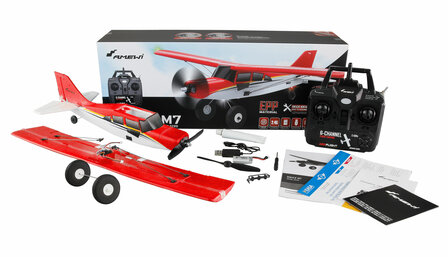 RC vliegtuig 24146 Maule M7 brushless 510mm 4-Kanal 3D/6G RTF rood