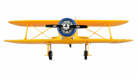 RC vliegtuig 24144 AMXFlight Beech D17s Doppeldecker 3D/6G RTF geel