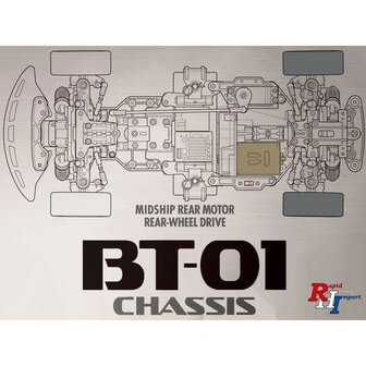 58733 1/10 R/C Toyota Supra (JZA80) BT-01 Chassis bouwpakket