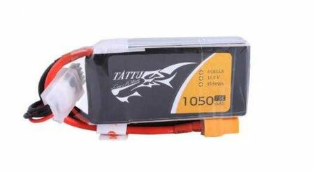 Lipo batterij, Tattu 1050mAh 14.8V 75C 4S1P Lipo Battery Pack XT60 plug