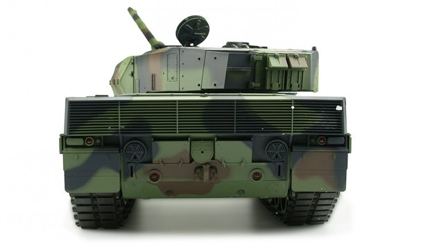 RC tank Heng Long Leopard 2A6  2.4GHZ  met schietfunctie rook en geluid V7.0 uitvoering