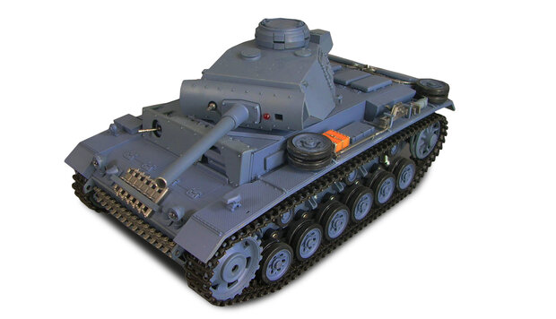 RC tank Panzerkampfwagen 3  2.4GHZ IR/BB in luxe houten kist Control edition