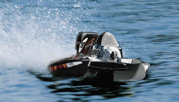 RC speedboot MAD FLOW 590MM BRUSHLESS 3S, KATAMARAN