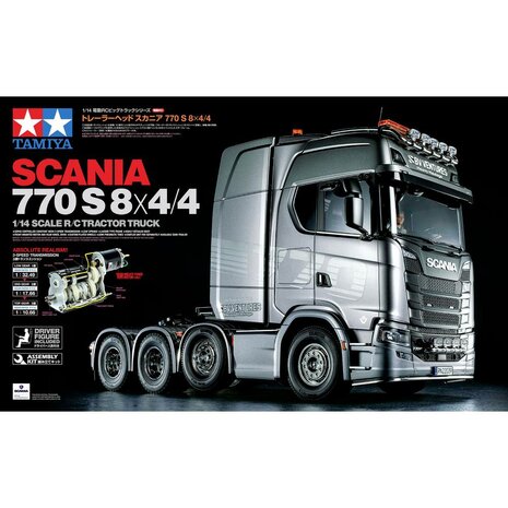 Tamiya bouwpakket vrachtwagen 56371 1:14 RC Scania 770S 8x4/4