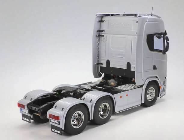 Tamiya bouwpakket vrachtwagen 56373 1:14 RC Scania 770S 6x4 Silver pre-painted