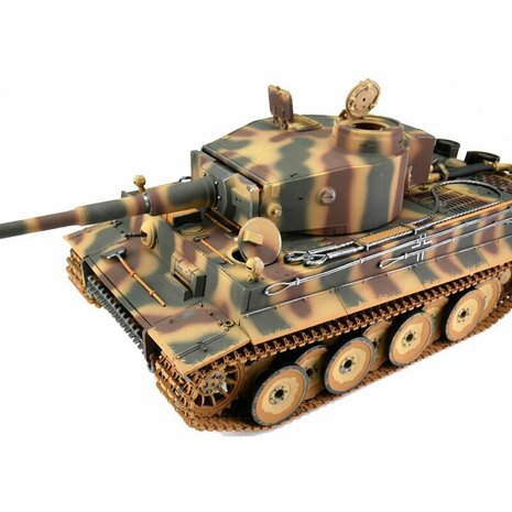 RC tank 1/16 RC Tiger I Frühe Ausf. tarn BB  2.4GHZ metalen rupsbanden 12208-CA