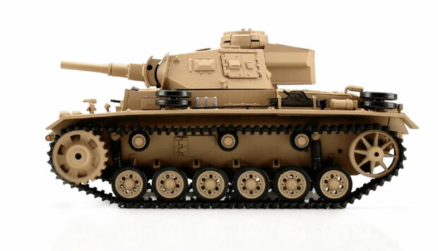 RC tank Tauchpanzer III 1:16 Standard Line IR/BB in luxe houten kist 23064