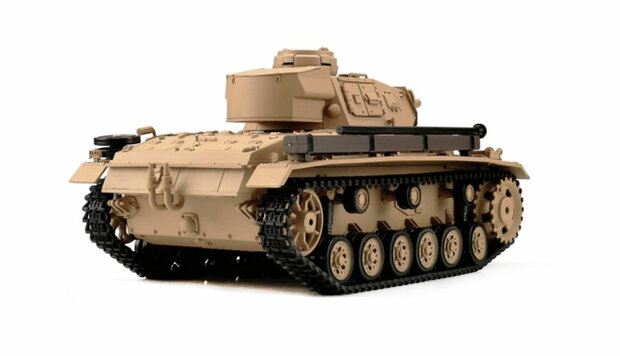 RC tank Tauchpanzer III 1:16 Standard Line IR/BB in luxe houten kist 23064