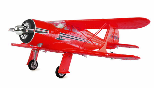 RC vliegtuig 24143 AMXFlight Beech D17s Doppeldecker 3D/6G RTF rood