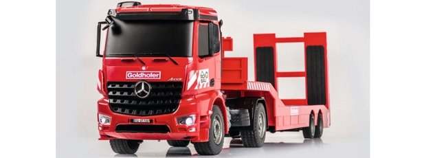 RC vrachtwagen C907307 CARSON MB Arocs Goldhofer 2.4GHz | RC Truck met rij-oplegger RTR 1/20